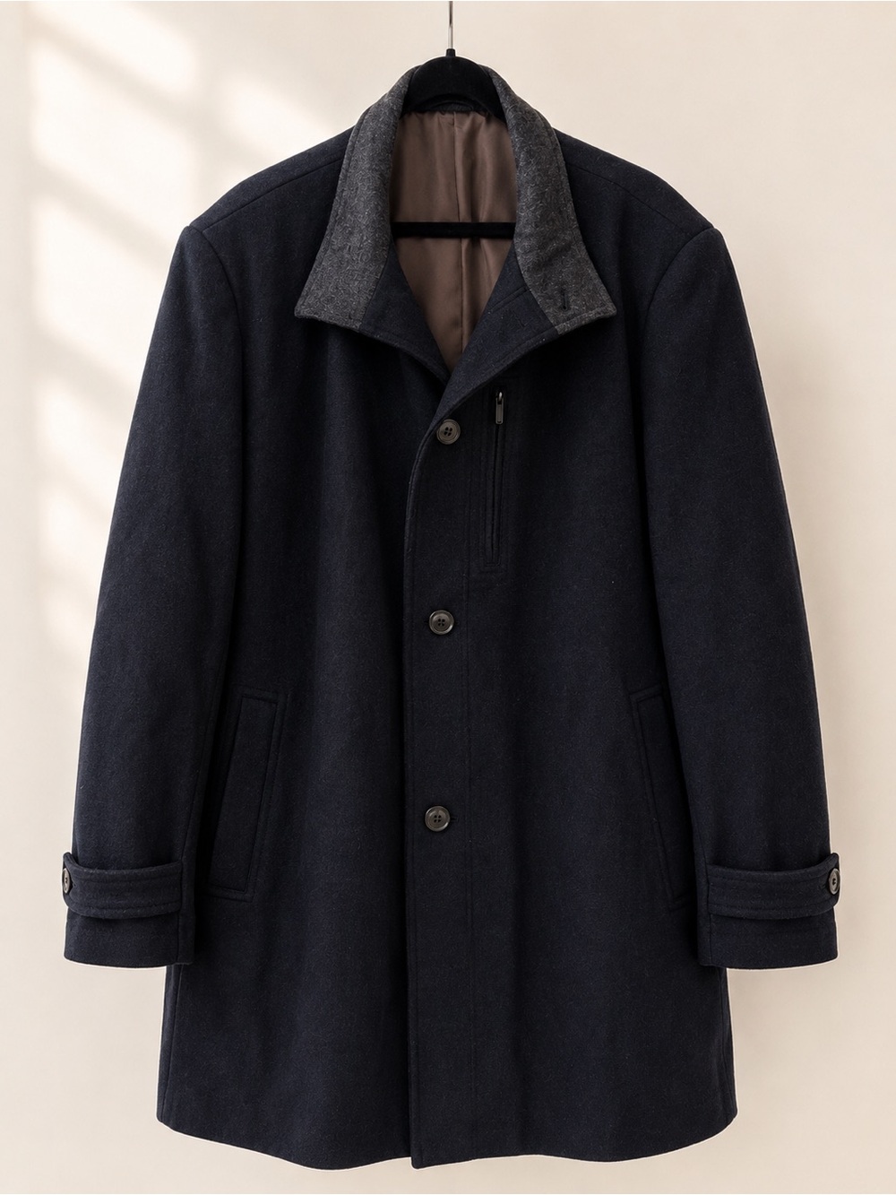 London Fog Signature Men’s Wool Blend Car Coat – Size 48R